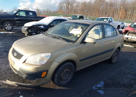 2007 Kia Rio Lx из США, поврежденный, VIN KNADE123376198707
